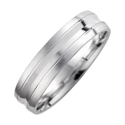 Eheringe Weißgold mit Diamanten Breite 5,5 mm WR0810