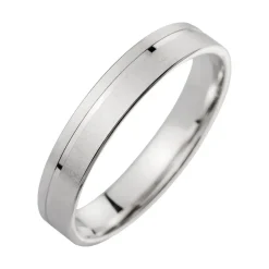 Eheringe Weißgold mit Diamanten Breite 4,0 mm WR0928