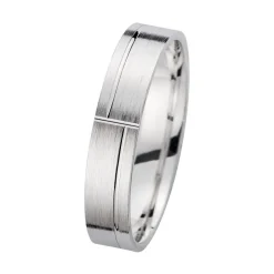 Eheringe Weißgold mit Diamanten Breite 4,5 mm WR0964