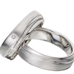 Eheringe Weißgold 6mm 06221