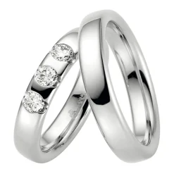 Eheringe Weißgold 4,5mm 39203
