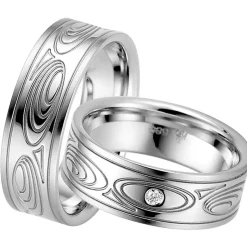 Eheringe Weißgold 7mm 07133