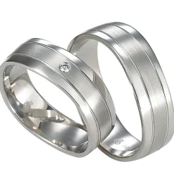 Eheringe Weißgold 6mm 06268