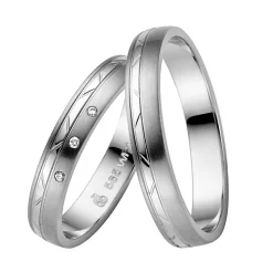 Eheringe Weißgold 3,5mm 03996