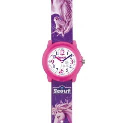 Einhorn Armbanduhr für Mädchen, Kunststoff, lila, pink 280305023