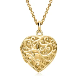 Elegantes Herz viele Verzierungen vergoldet SP0777SL