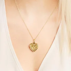 Elegantes Herz viele Verzierungen vergoldet SP0777SL