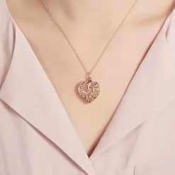 Elegantes Herz viele Verzierungen rosé SP0778SL