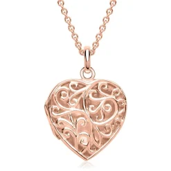 Elegantes Herz viele Verzierungen rosé SP0778SL