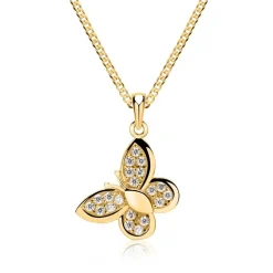 333er Anhänger Gold Schmetterling Zirkonia GP0164SL