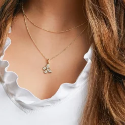 333er Anhänger Gold Schmetterling Zirkonia GP0164SL