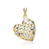 333er Gelb- und Weißgoldanhänger in Herzform GP0187SL