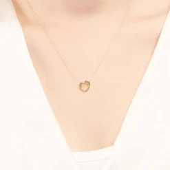 585er Gelbgold-Ketten-Anhänger 2 Diamanten DP0090SL