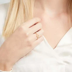 750er Gelbgoldring Diamanten 0,05 ct. gravierbar DR0073SL