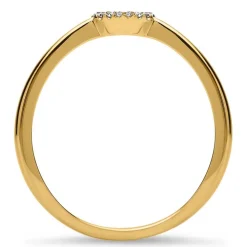 750er Gelbgoldring Diamanten 0,05 ct. gravierbar DR0073SL