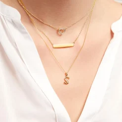 333er Gold Buchstabenanhänger S mit Zirkonia GP0150SL