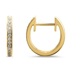 585er Gold Creolen mit Diamanten BDE0010-14KG