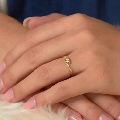 333er Gold Filigraner Ring mit Zirkonia GR0100