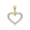 333er Gold Herz Anhänger mit hellen Zirkonia GP0224SL