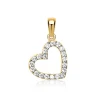 333er Gold Herz Anhänger Zirkoniabesatz GP0226SL