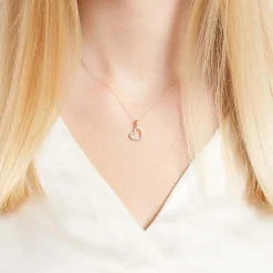 333er Gold Herz Anhänger Zirkoniabesatz GP0226SL