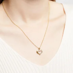 333er Gold Herz Anhänger Zirkoniabesatz GP0219SL