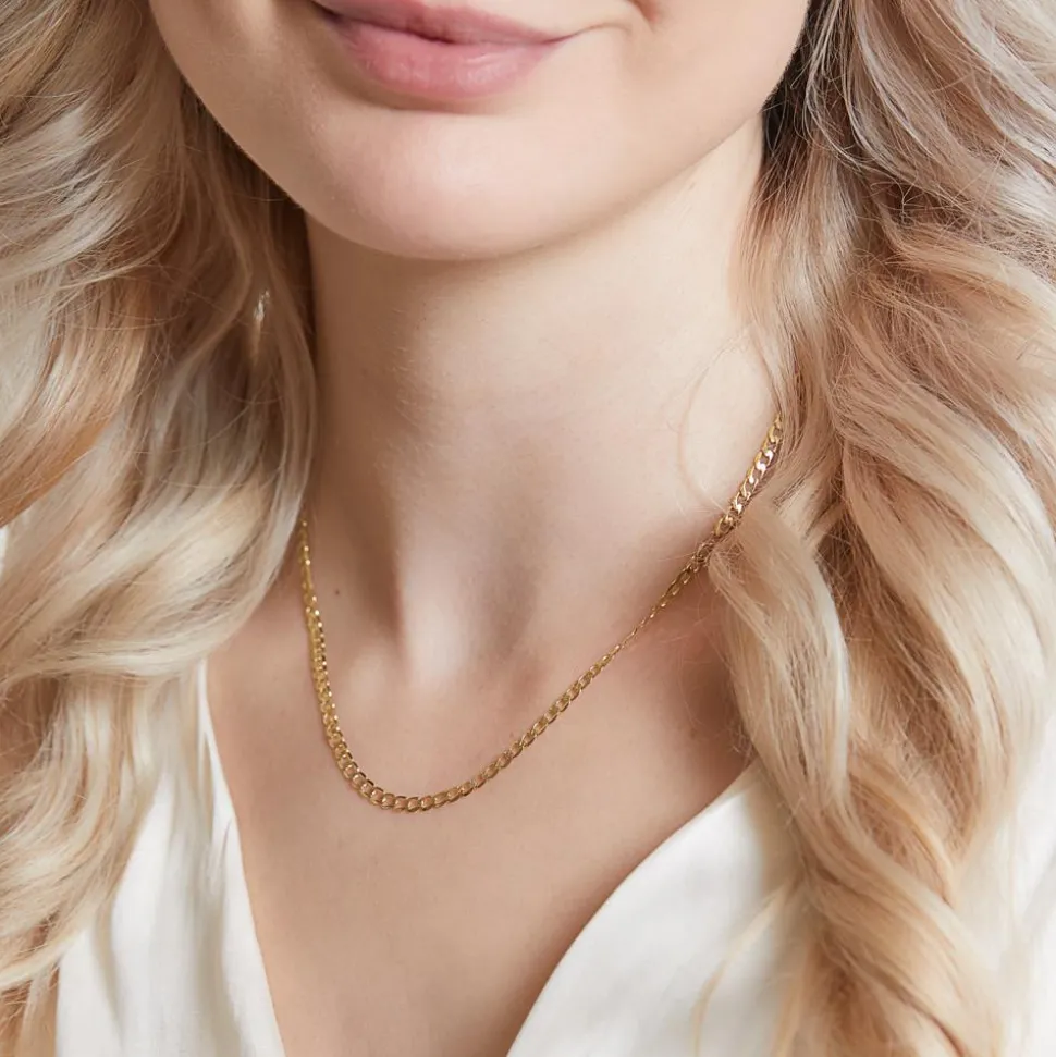 585er Gold Panzerkette mit einer Stärke von 3,3 mm BIN1117-14KGSL