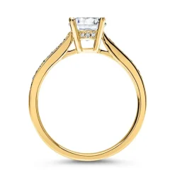 750er Gold Ring mit Diamanten DR0136-SL-18K-G
