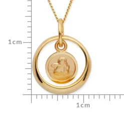 333er Gold Taufkette Engel KTR0003SLK