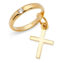 333er Gold Taufkette: Zirkonia Kreuz KTR0024SLK