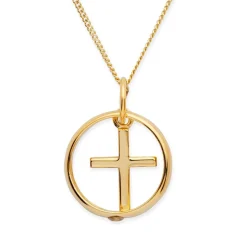 333er Gold Taufkette: Zirkonia Kreuz KTR0024SLK