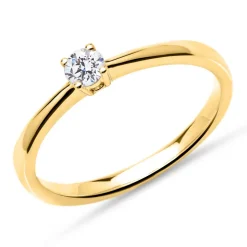 585er Gold Verlobungsring Diamant 0,15 ct., lab-grown VR0136-LSL