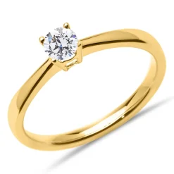 750er Gold Verlobungsring mit Diamant, lab-grown VR0376-LSL