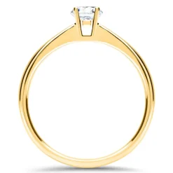 750er Gold Verlobungsring mit Diamant, lab-grown VR0376-LSL