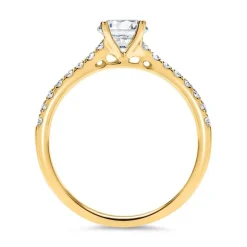750er Gold Verlobungsring mit Diamanten DR0181SL-18KG