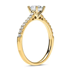 750er Gold Verlobungsring mit Diamanten DR0181SL-18KG