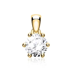 585er Goldanhänger für Damen mit Diamant BDP0034Di050-14KGSL