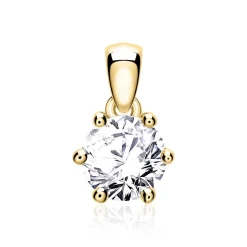 585er Goldanhänger für Damen mit Diamant BDP0034Di070-14KGSL