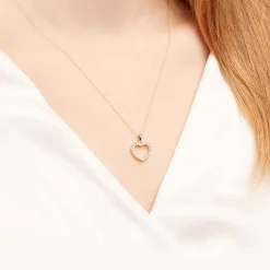 585er Gold-Anhänger Herz 22 Diamanten BDP0012-14KGSL