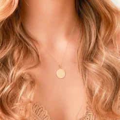 585er Goldanhänger Kreis, gravierbar GP0337-SL