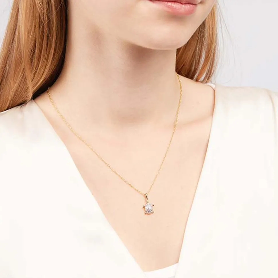 333er Goldanhänger Schildkröte Zirkonia GP0260SL