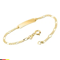 333er Goldarmband: ID-Armband Gold 16cm BIN5006-16