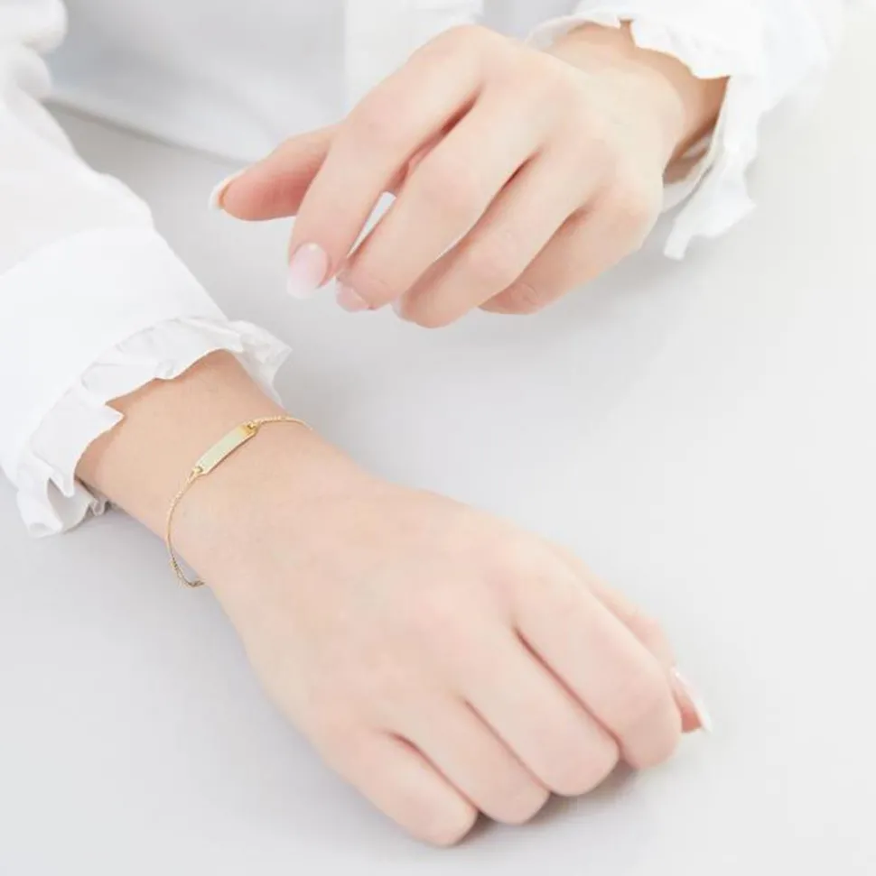 333er Goldarmband: ID-Armband Gold 16cm BIN5001-16