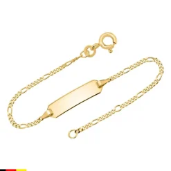 333er Goldarmband: ID-Armband Gold 14cm BIN5003-14
