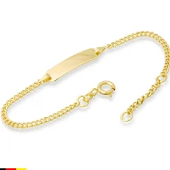 333er Goldarmband: ID-Armband Gold 14cm BIN5013-14