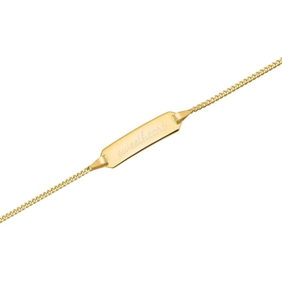 333er Goldarmband: ID-Armband Gold 14cm BIN5009-14