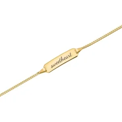 333er Goldarmband: ID-Armband Gold 14cm BIN5009-14