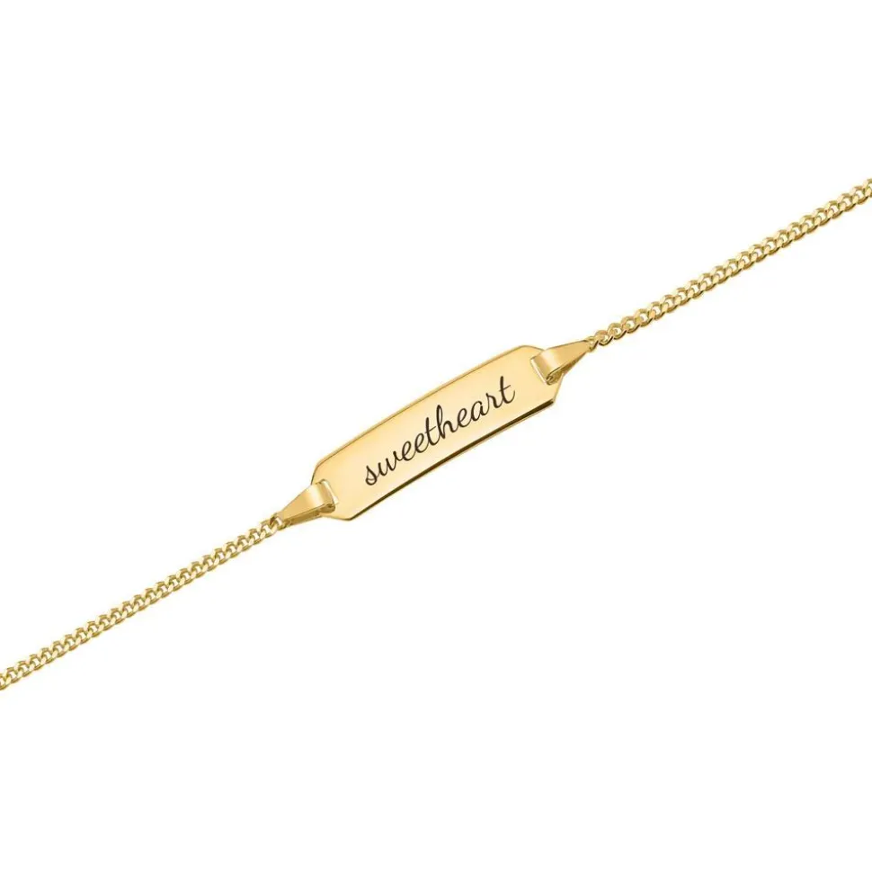 333er Goldarmband: ID-Armband Gold 14cm BIN5009-14