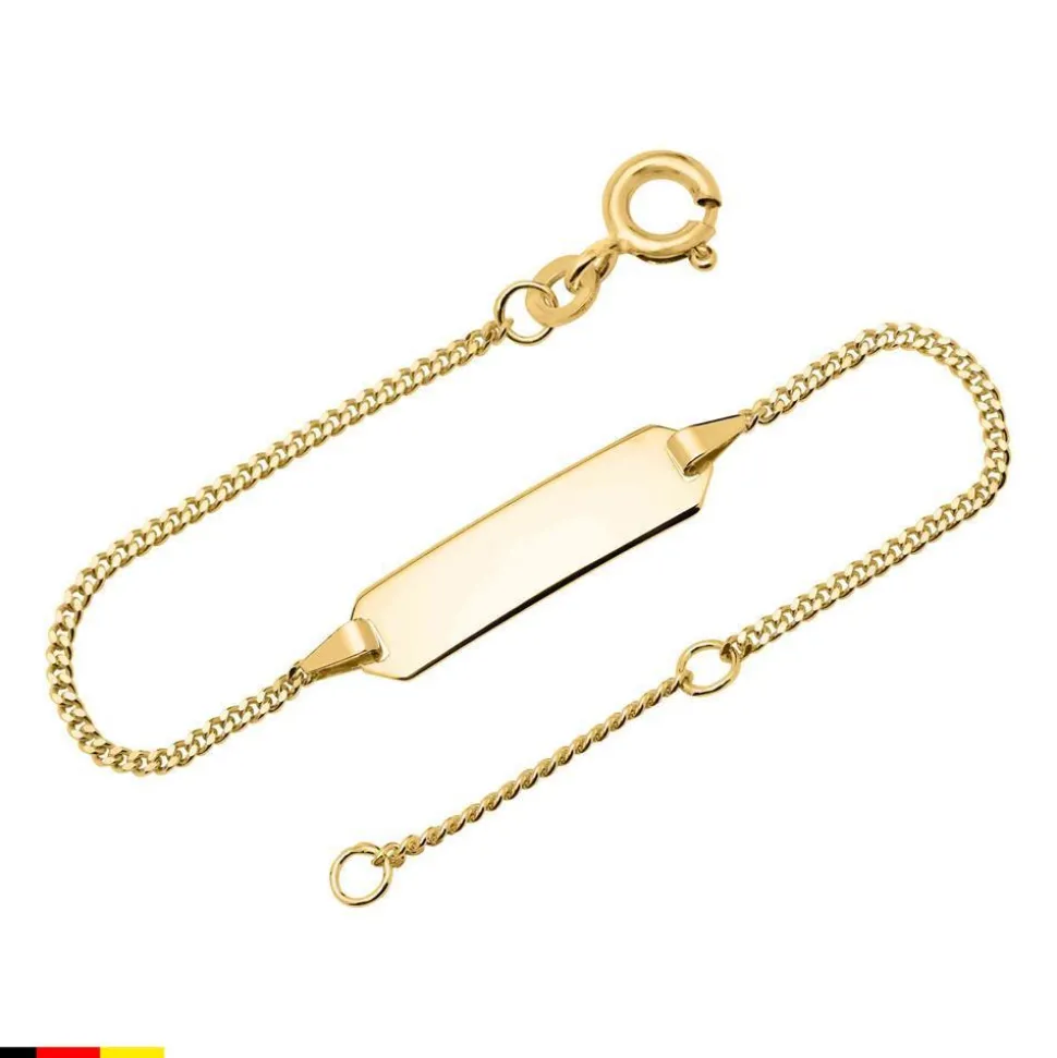 333er Goldarmband: ID-Armband Gold 14cm BIN5009-14