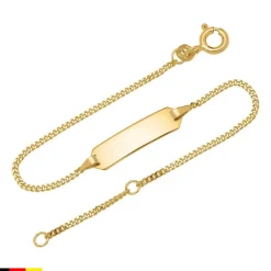 333er Goldarmband: ID-Armband Gold 14cm BIN5011-14